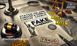 staten island attorney forster and garbus fake summons