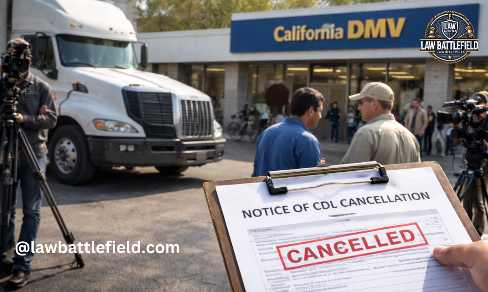 california dmv cdl cancellation lawsuit